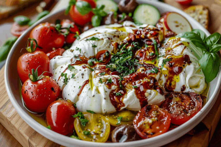 Mediterranean Burrata Board