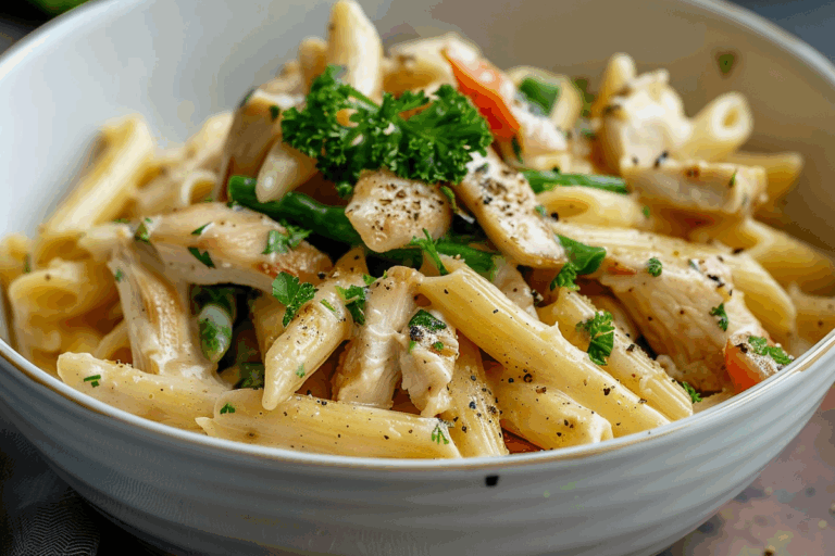 Creamy Chicken And Veggie Penne