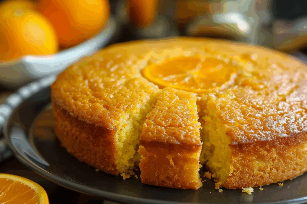 Eggless Orange Cake