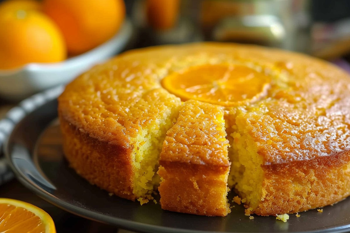 Eggless Orange Cake