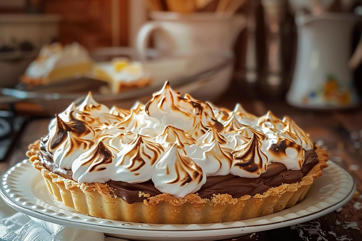 Grandmas Chocolate Meringue Pie