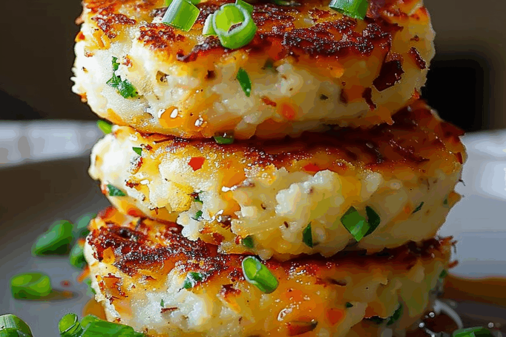 Loaded Mashed Potato Cakes