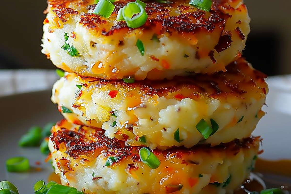 Loaded Mashed Potato Cakes