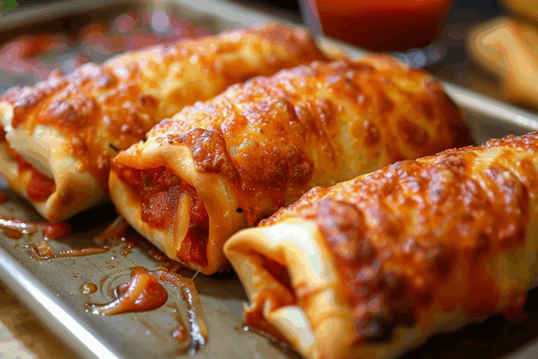 Crispy Pizza Roll-Ups