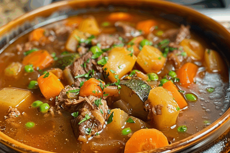 Rustic Beef and Veggie Soup