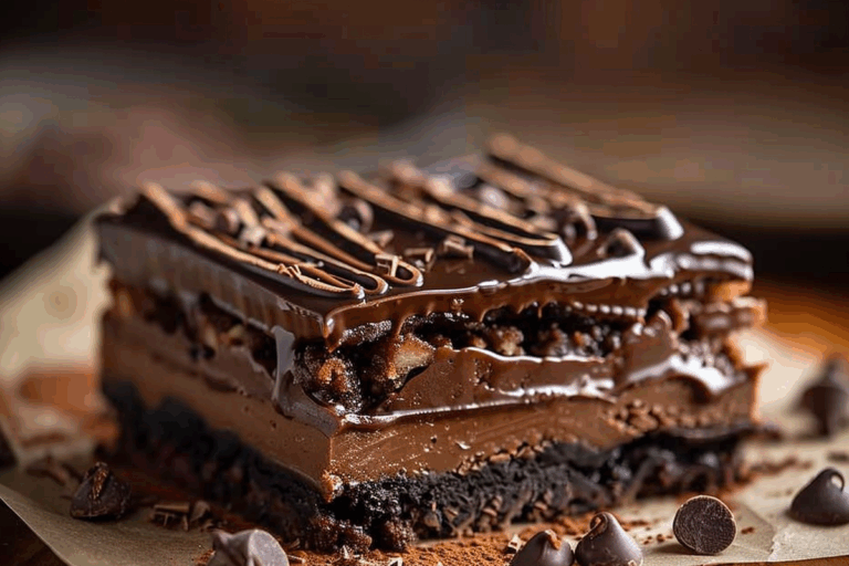 Triple Chocolate Layer Bars