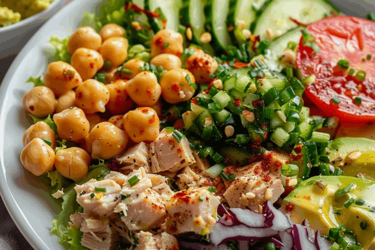 Protein-Packed Chickpea & Tuna Salad Bowl