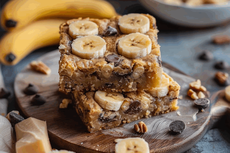 Banana Blondie Bars