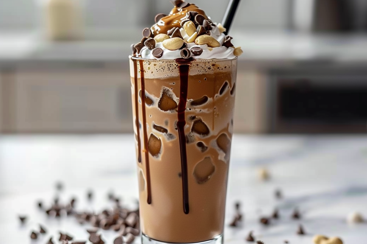Chocolate-Peanut Butter Frappé Bliss