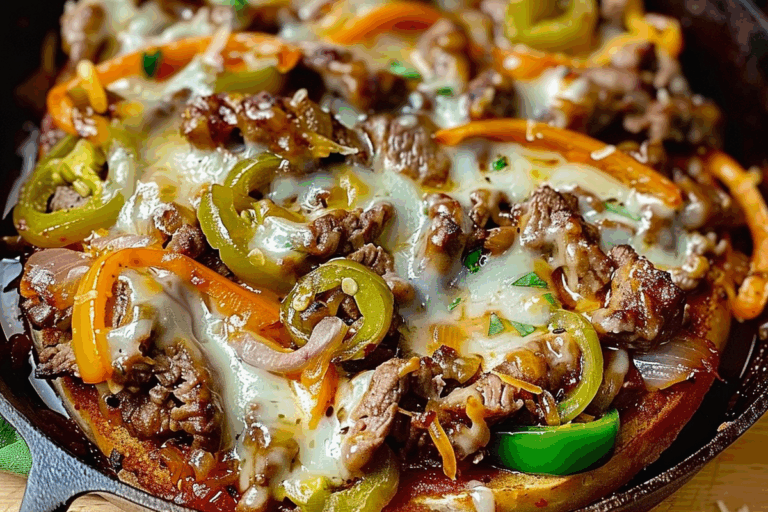 Philly Cheesesteak Skillet