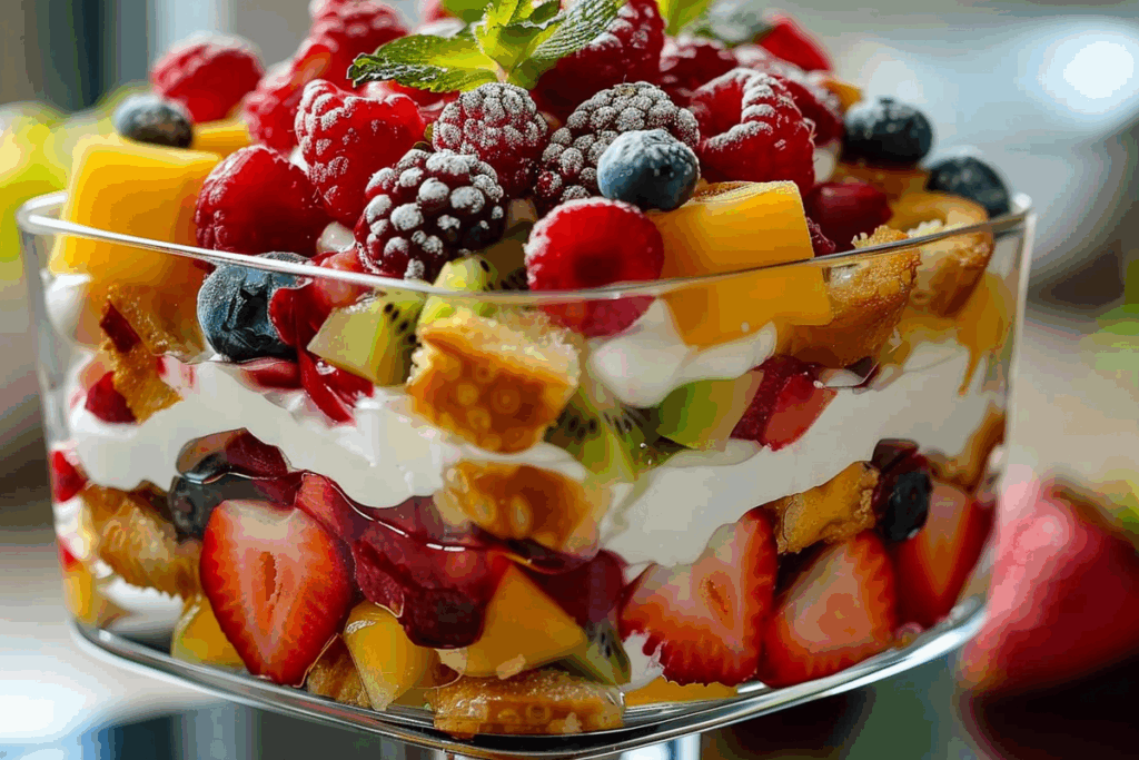 Tropical Berry Trifle