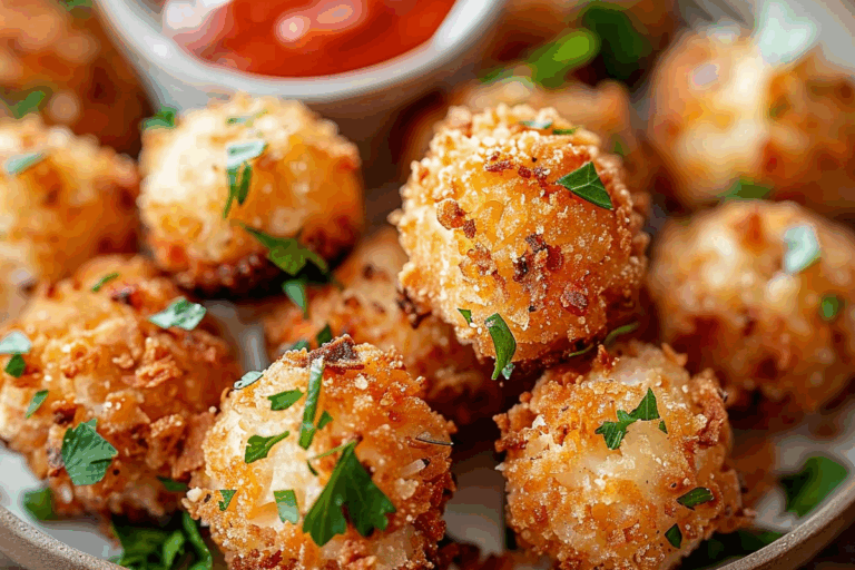 Crispy Cheesy Tuna Poppers