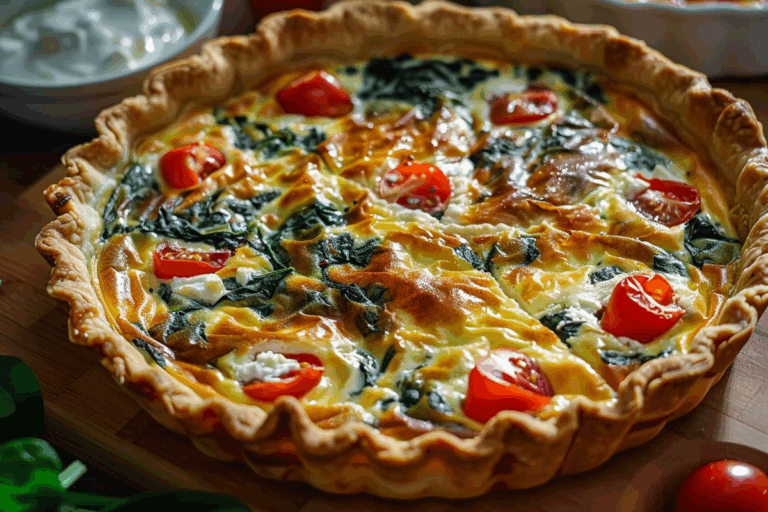 Ricotta and Spinach Quiche