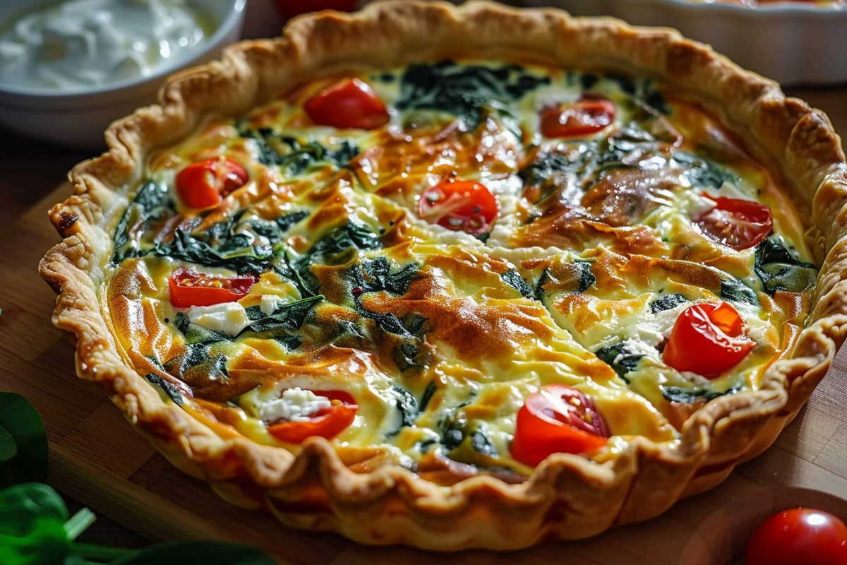 Ricotta and Spinach Quiche