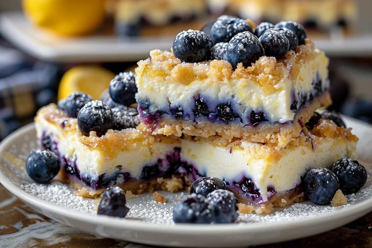 Lemon-Blueberry Cream Cheese Squares