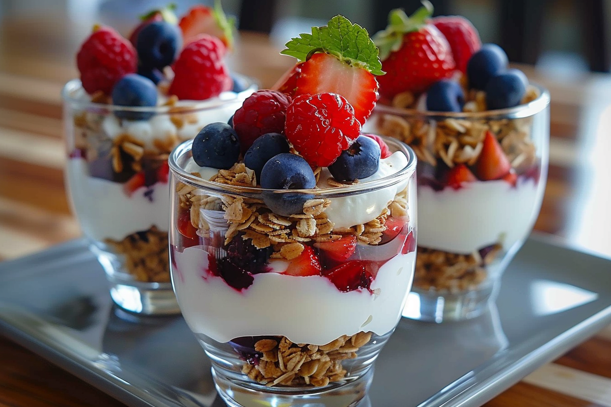 Greek Yogurt Berry Parfaits