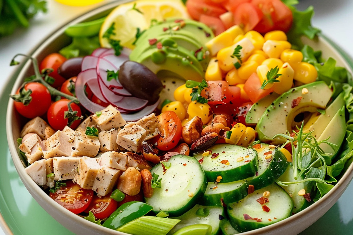 Protein and Veggie Salad Bowl