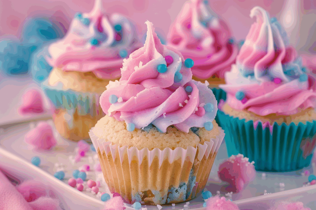 Cotton Candy Cupcakes