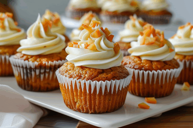Carrot Pineapple Cupcakes