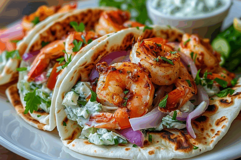 Summer Shrimp Gyro Wraps