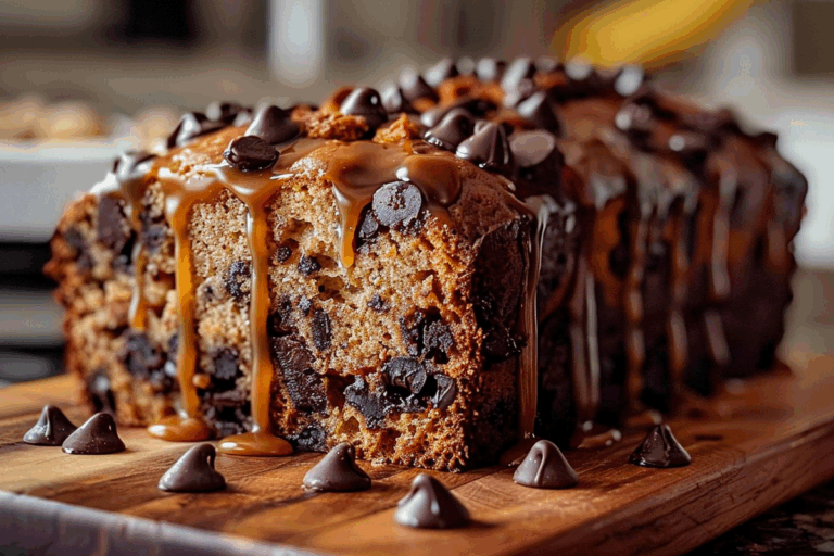 Caramel Banana Chocolate Chip Bread