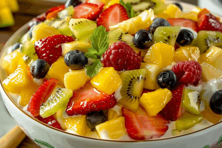 Creamy Tropical Fruit Salad