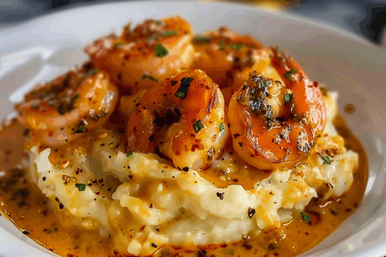 Creamy Cajun Shrimp and Mash