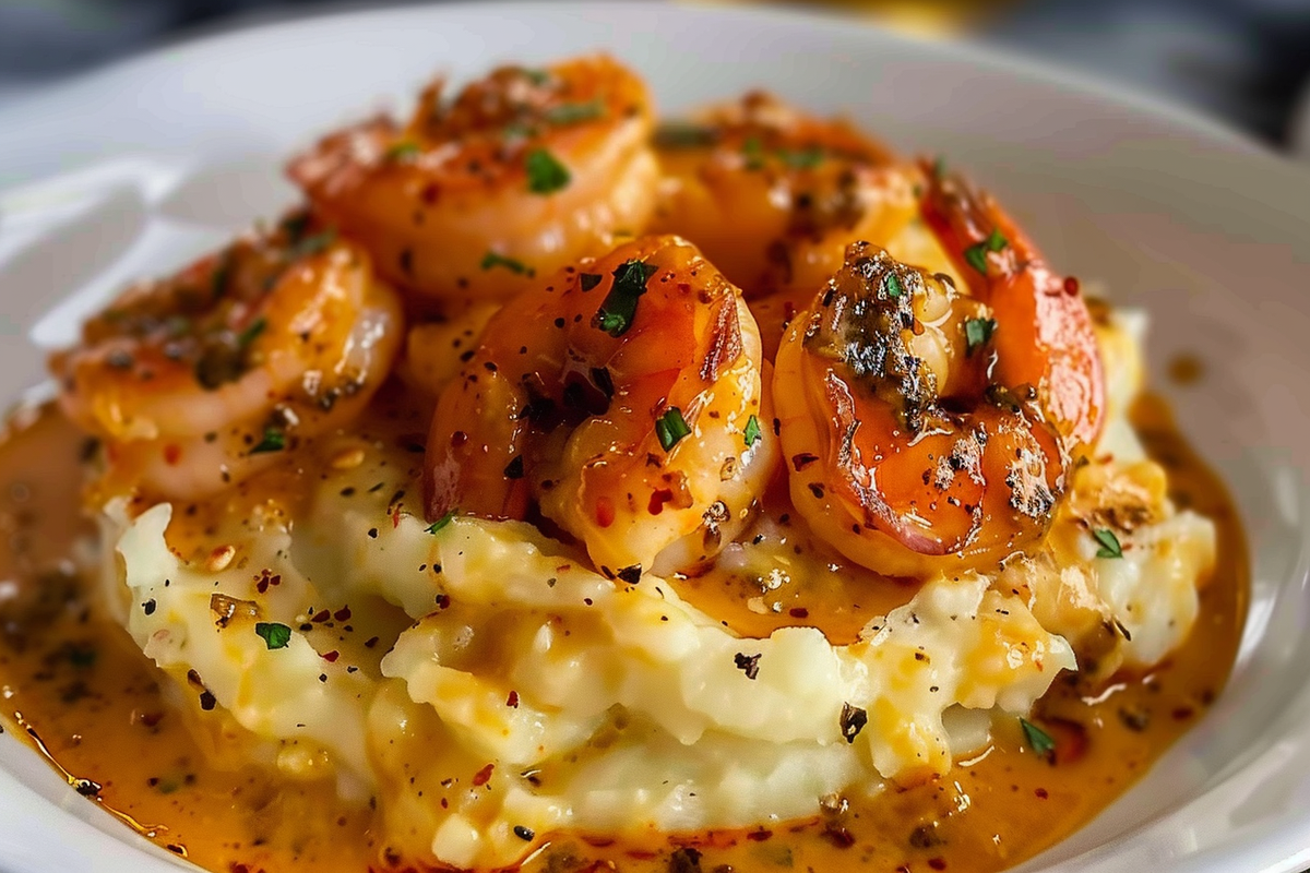 Creamy Cajun Shrimp and Mash