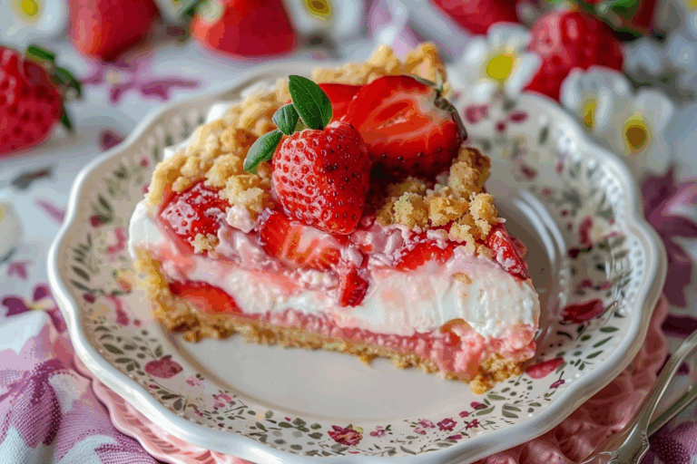 Strawberry Cream Cheesecake Dump Cake