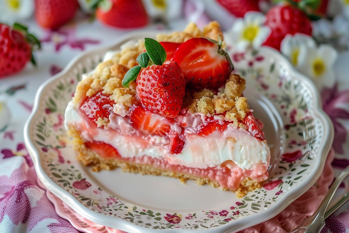 Strawberry Cream Cheesecake Dump Cake