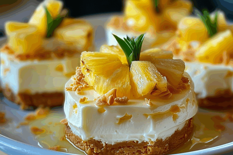 Pineapple Cheesecakes
