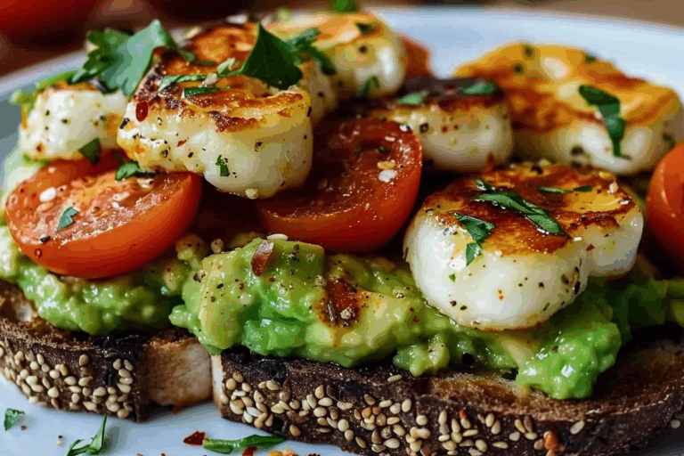 Zesty Halloumi Avocado Toast