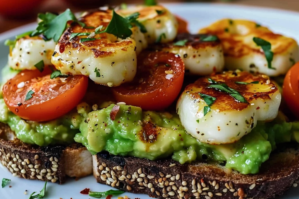 Zesty Halloumi Avocado Toast