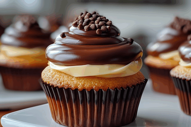 Boston Cream Pie Cupcakes
