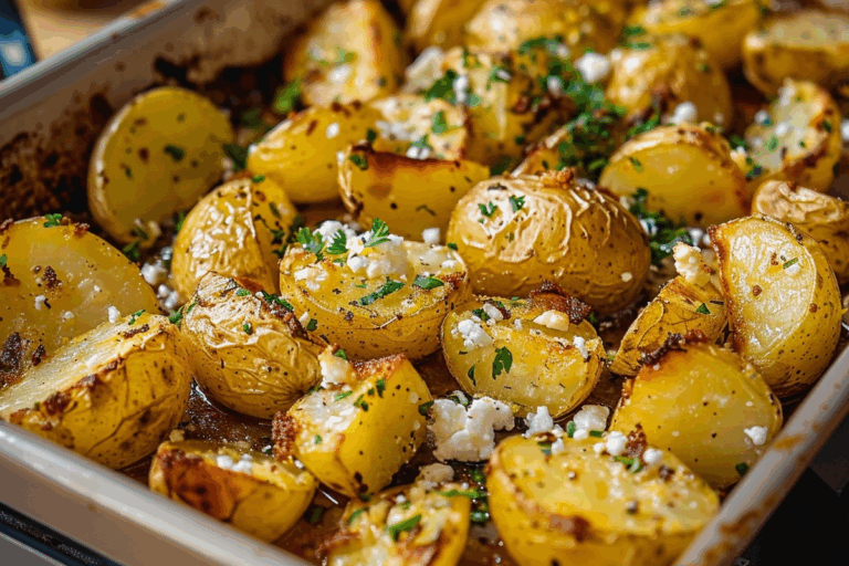 Baked Lemon Feta Potatoes