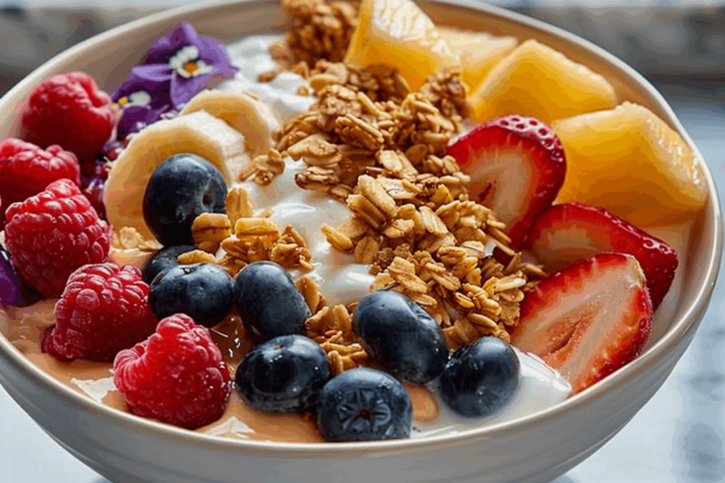 Fruit & Granola Yogurt Bowl