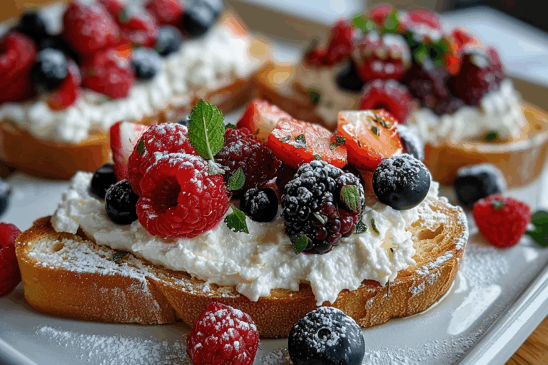 Lemon Ricotta Toast with Summer Berries
