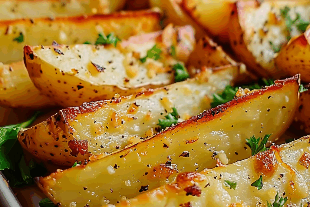 Baked Garlic Parmesan Potato Wedges
