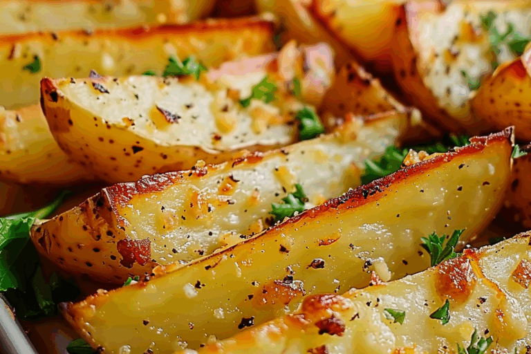 Baked Garlic Parmesan Potato Wedges
