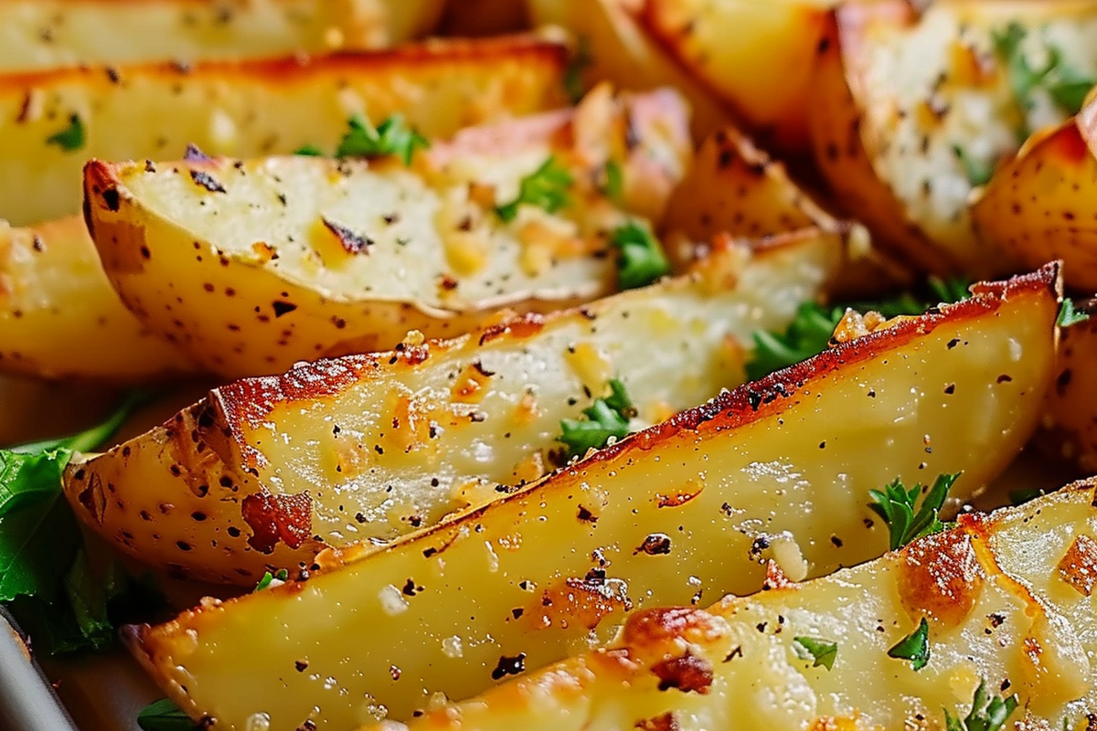 Baked Garlic Parmesan Potato Wedges
