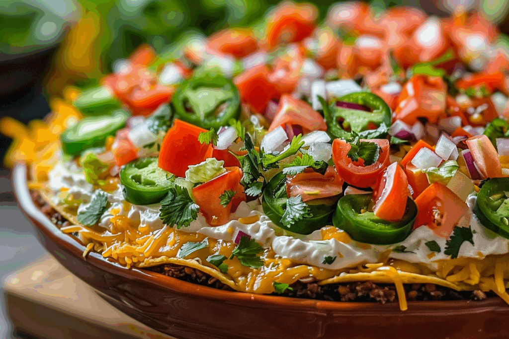 Mexican Layered Dip Salad