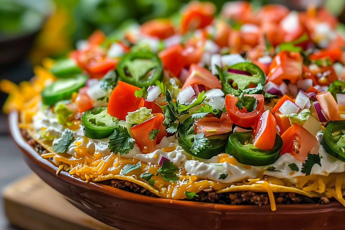 Mexican Layered Dip Salad