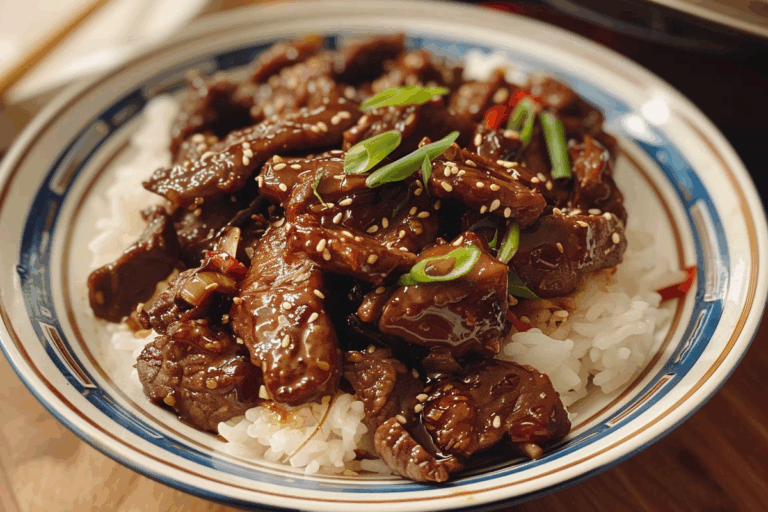 Sticky Mongolian Beef