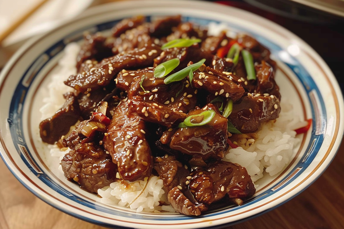 Sticky Mongolian Beef