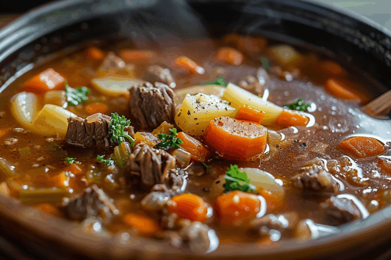 Homestyle Beef and Veggie Soup