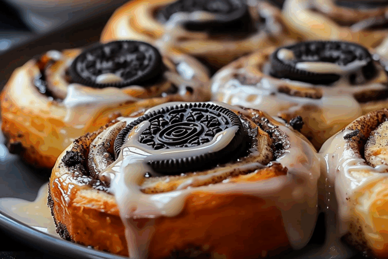 Oreo Stuffed Cinnamon Rolls