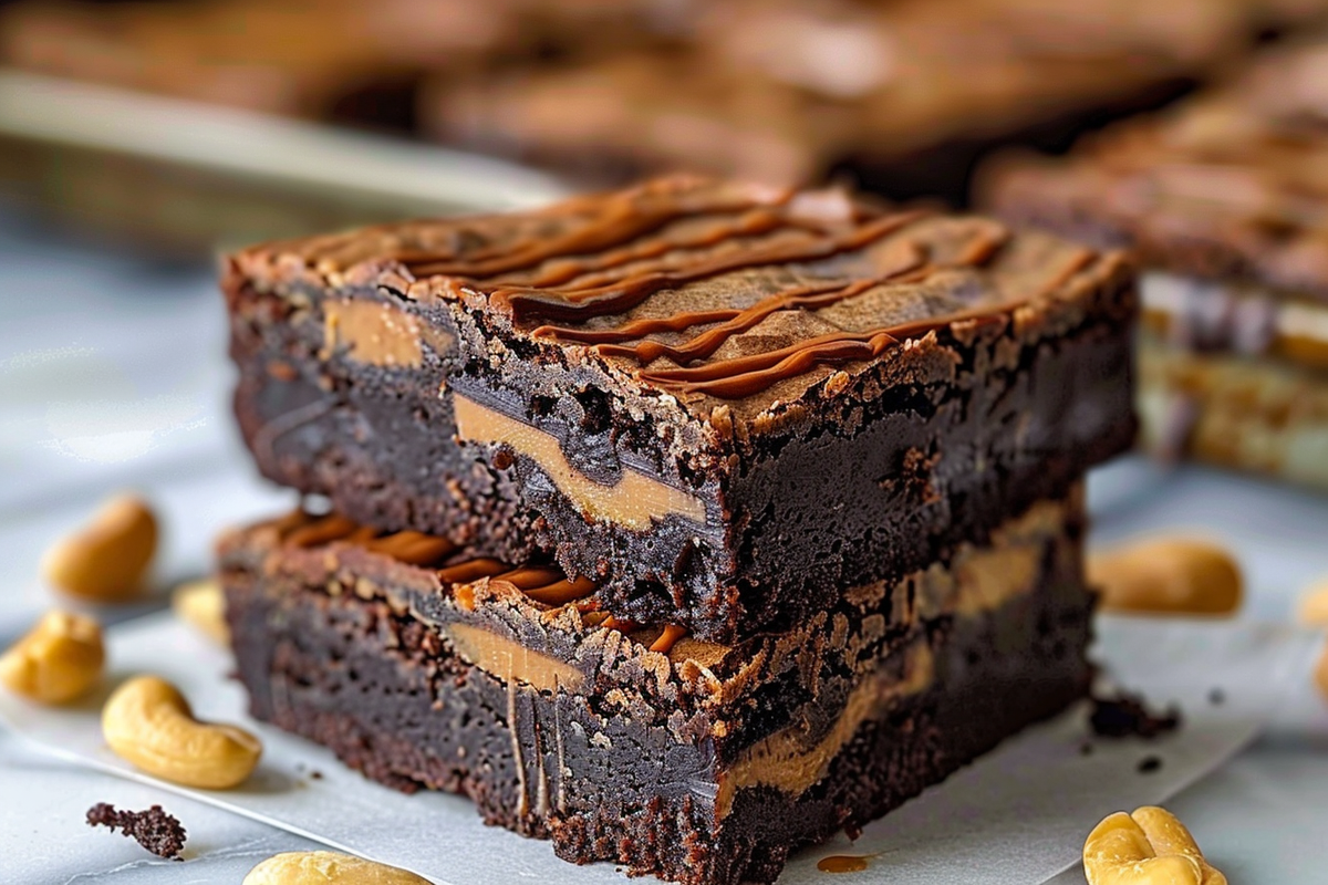 Chocolate Peanut Butter Brownie Bars