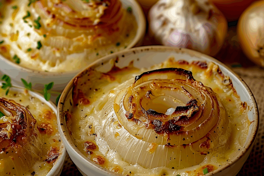 Asiago Creamy Baked Onions