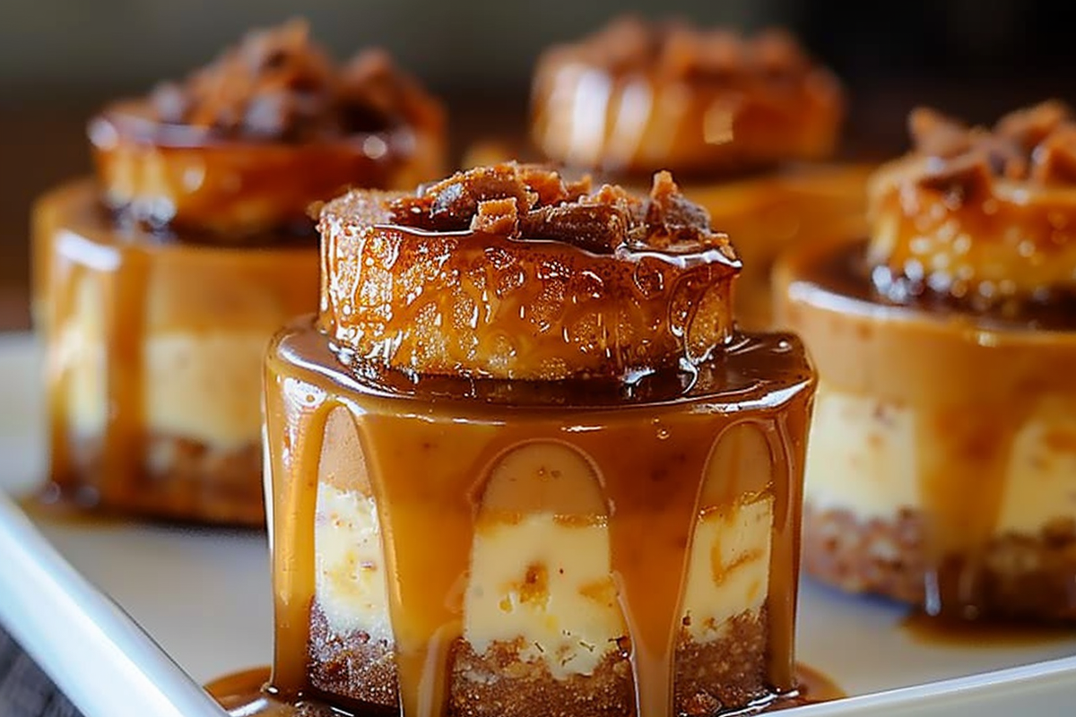Butterscotch Caramel Cheesecake Cups