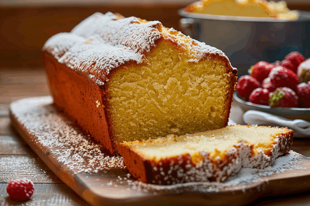 Vanilla Cream Cheese Pound Cake